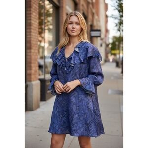 blue sweater dress zara Navy Blue Velvet Dress - Bridesmaid Dress main image 1